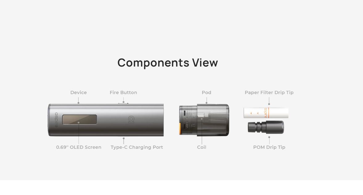 原廠正品 Aspire Vilter S Vaporizer Kit 666 2代升級版 VC蒸氣