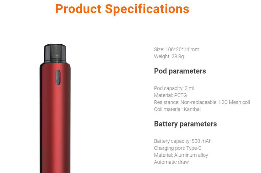 原廠正品 Aspire OBY KIT 小煙主機 VC蒸氣