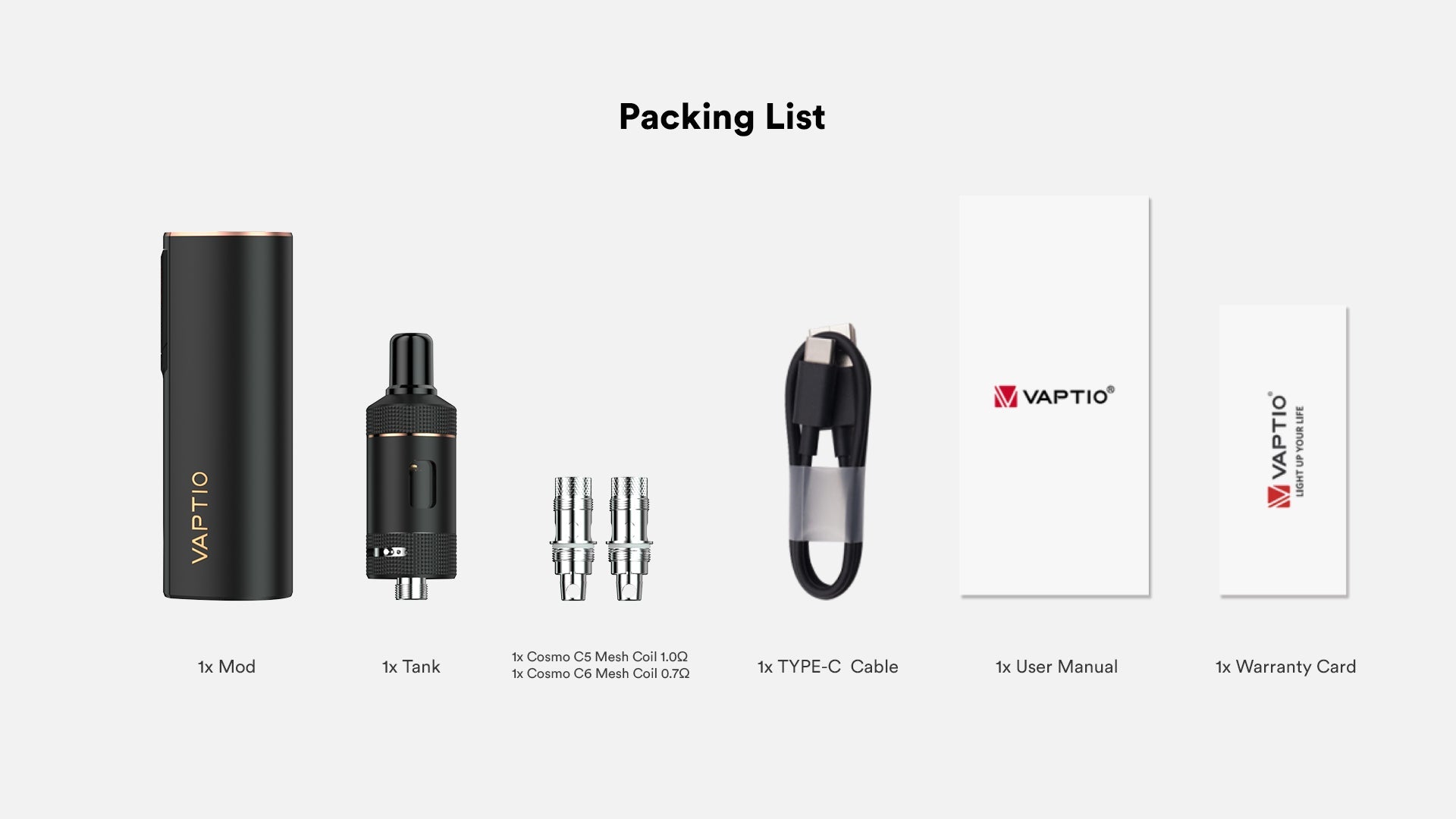 原廠正品 Vaptio Cosmo 2 2000mAh VC蒸氣
