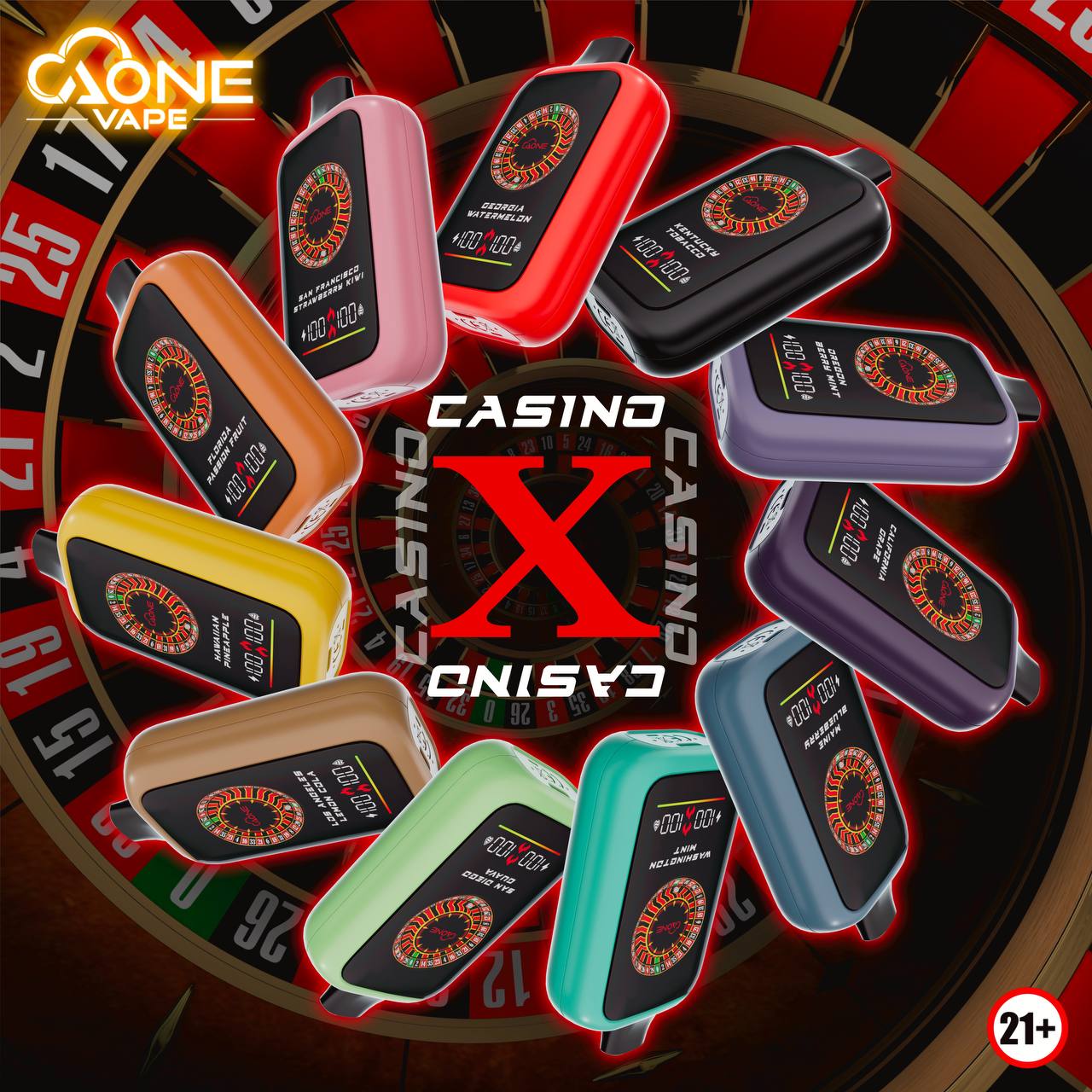 原廠正品 AONE VAPE CASINO 賭場 一次性 16000口 大容量 電子煙  小煙 拋棄式 俄羅斯輪盤 老闆推薦 - VC蒸氣
